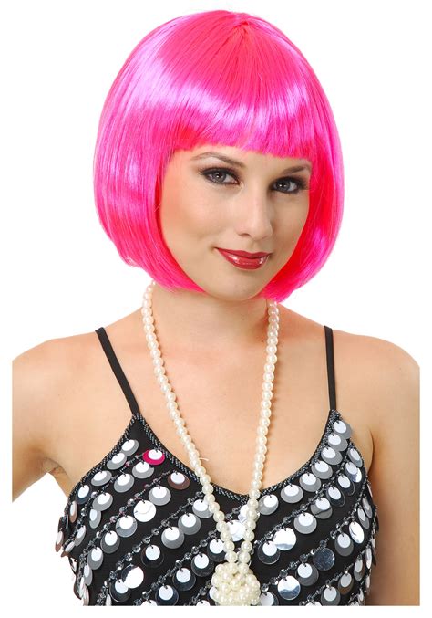 hot pink bob wig